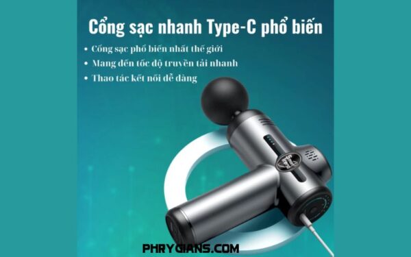 Máy massage cầm tay 32 chế độ Smart Trend MS32N, 8 đầu massage