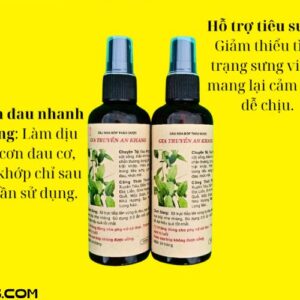 Dầu Xoa Bóp Thảo Dược Hỗ Trợ Cột Sống và Khớp