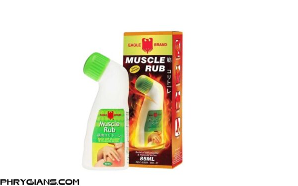 Dầu nóng xoa bóp có đầu lăn con ó Muscle Rub Eagle Brand 85ml